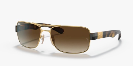 culos de sol Ray Ban RB 3522 001/13 - Ouro Metal 